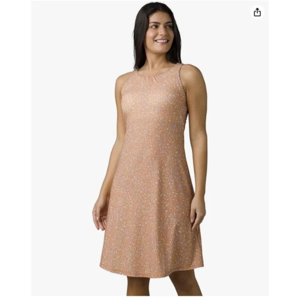 Prana Skypath Dress Womens Extra Small Sleeveless Knee Length Performance Travel